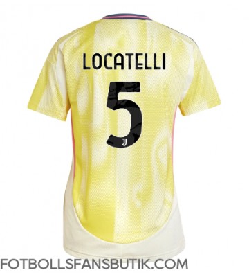 Juventus Manuel Locatelli #5 Replika Bortatröja Damer 2024-25 Kortärmad